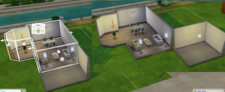 Sims 4 Building How-To's: move an entire room anywhere on the lot