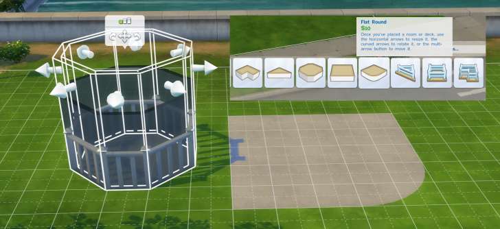 Sims 4 Building How-To's: rooms can be decks with or without fences