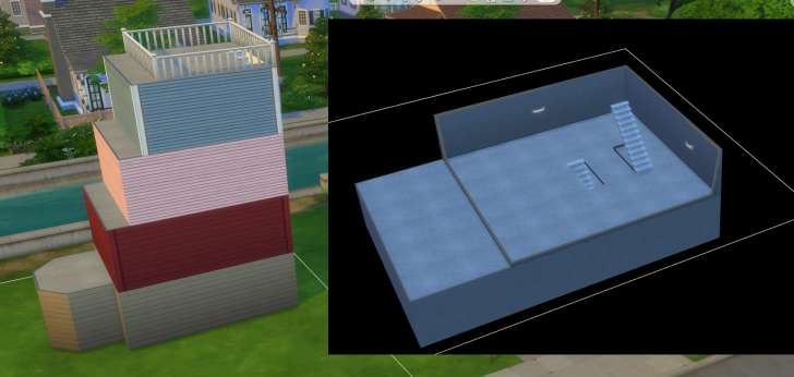 Sims 4 Building How-To's: building up and down gives Sims more room