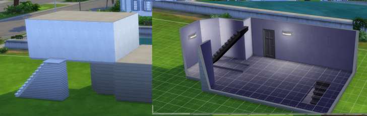 Sims 4 Building How-To's: stairs can be added indoors or outdoors