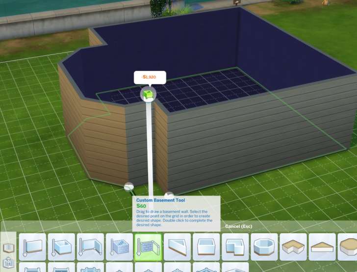 Sims 4 Building How-To's: use the custom basement tool