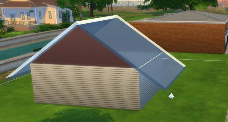 Sims 4 Building How-To's: length of the eaves can be adjusted