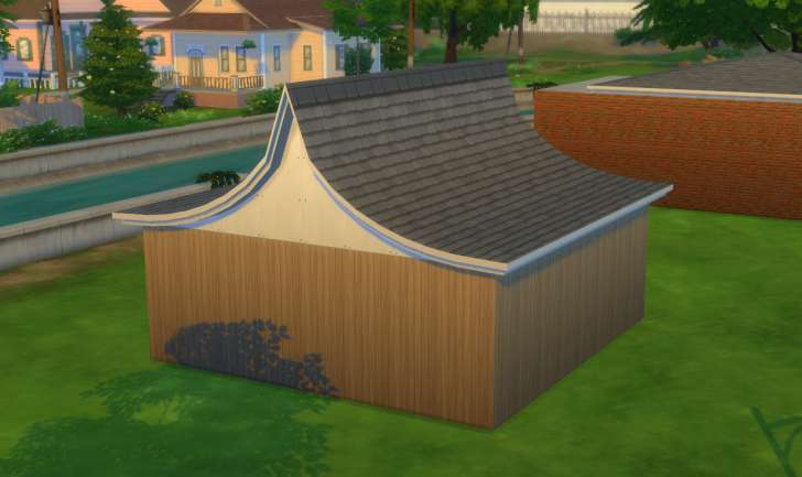 Sims 4 Building How-To's: pagoda roof