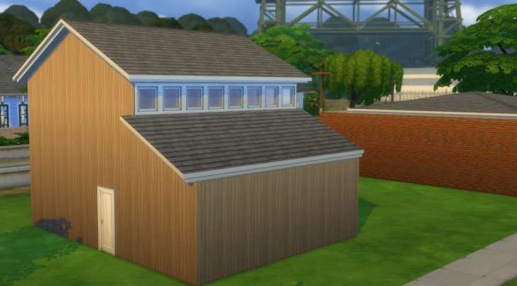 Sims 4 Building How-To's: clearstory roof 2