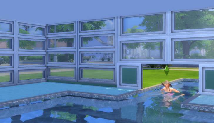 Sims 4 Building How-To's: Sims can then swim under the window, into the house