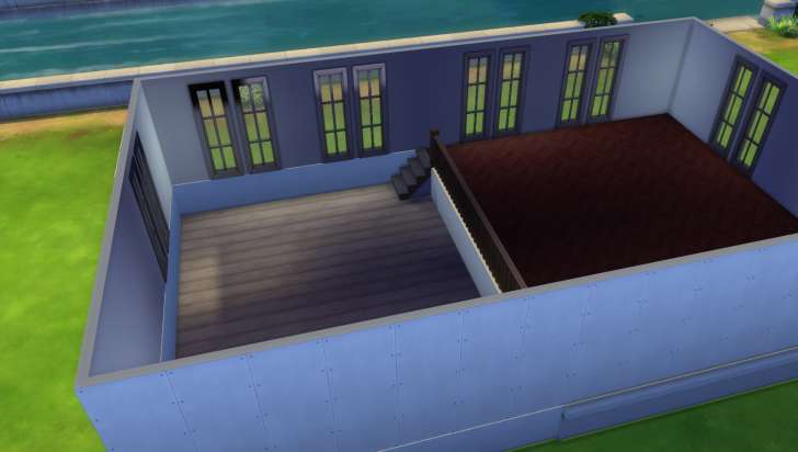 Sims 4 Building How-To's: Windows allow light into the lower area