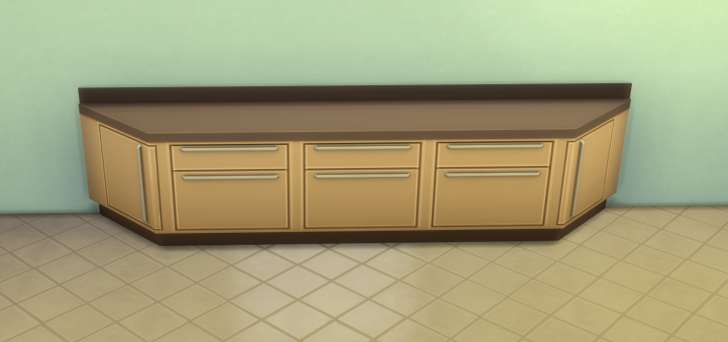 Sims 4 Building How-To's: counter with corner ends
