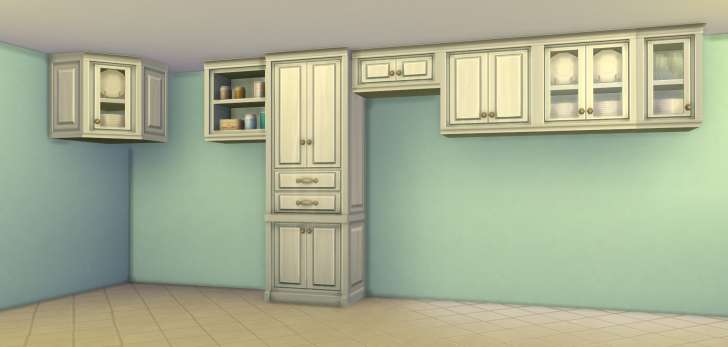 Sims 4 Building How-To's: cabinet collection