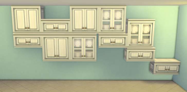 Sims 4 Building How-To's: tiling cabinets