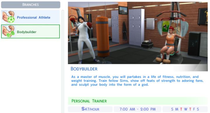 Sims 4 Athlete Career