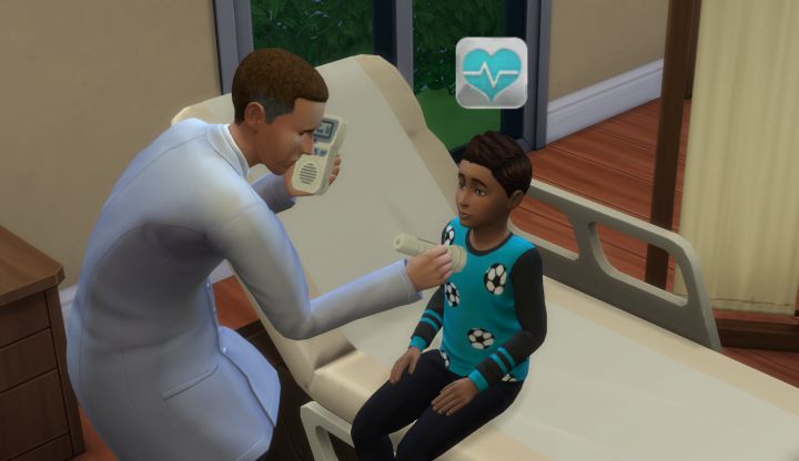 A child sim patient in TS4