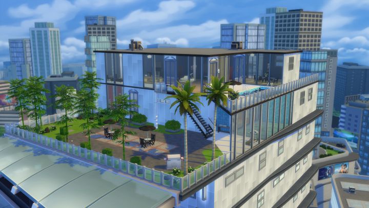 A Penthouse Apartment in The Sims 4 City Living