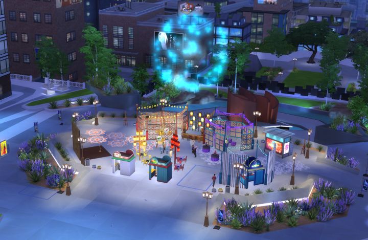 A Festival in the neighborhood in The Sims 4 City Living Expansion Pack