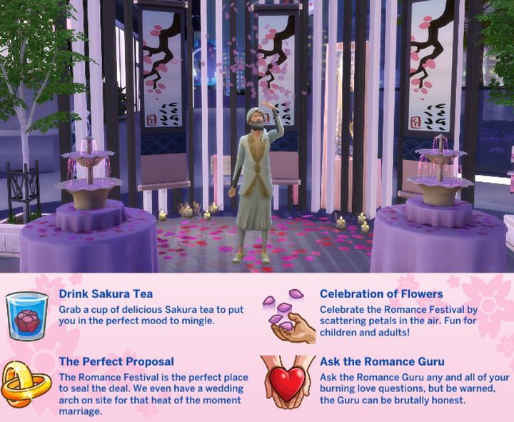 The Sims 4 Romance Festival