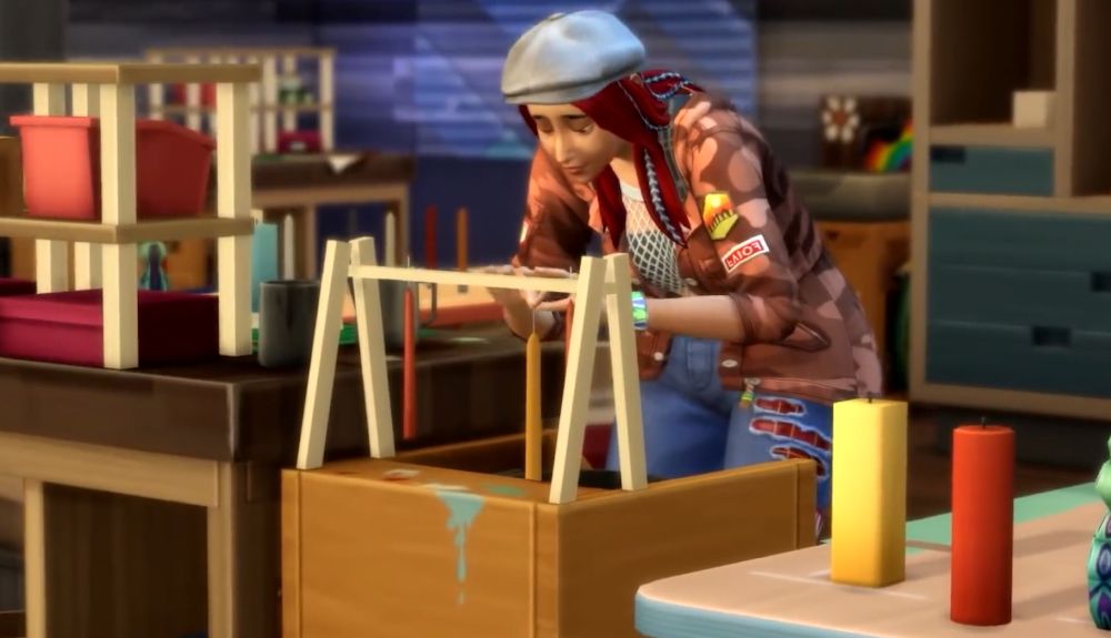 The Sims 4 Eco Lifestyle - crafting candles