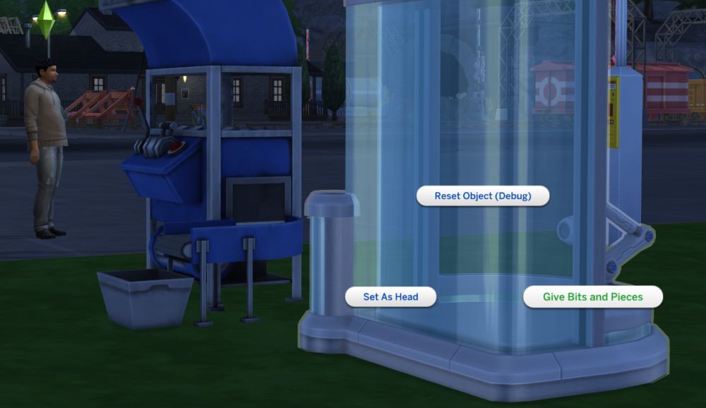 The Sims 4 Eco Lifestyle cheat to get bits and pieces