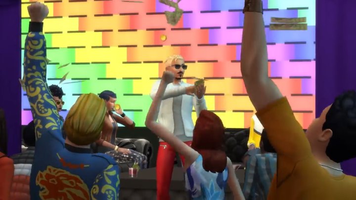 The Sims 4 Get Famous: Throwing Money