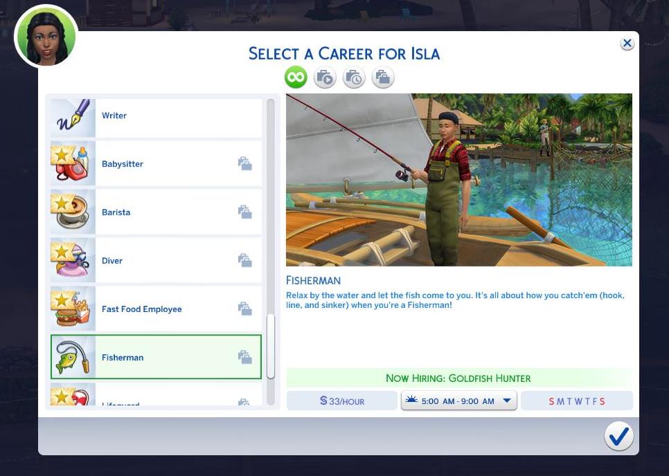 The Sims 4 Part Time Jobs in Island Living