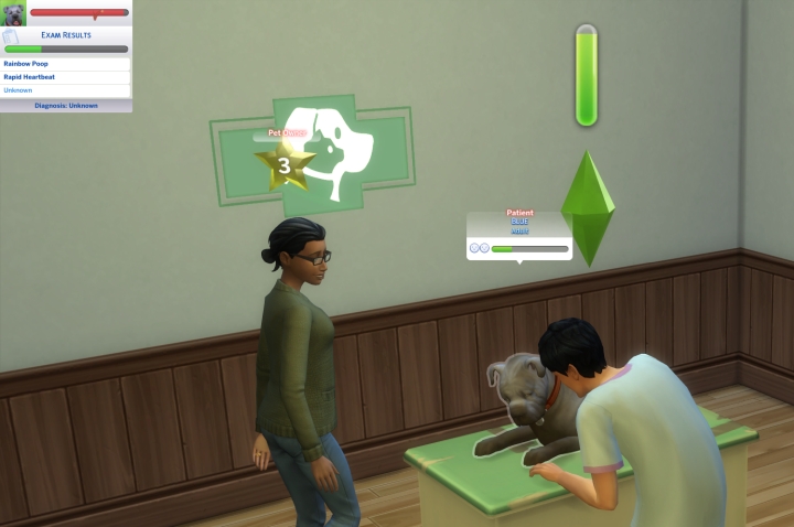 Veterinarian keep animal stress down in the sims 4 cats and  dogs