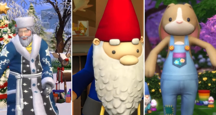 The Sims 4 Seasons: Easter bunny and christmas king