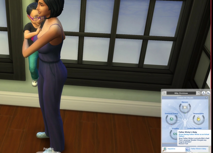 The Sims 4 Seasons: Father Winter's Baby Trait