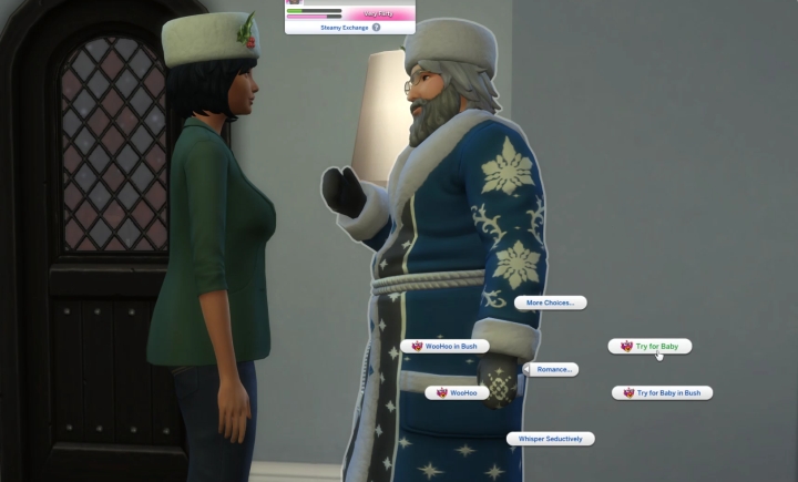 The Sims 4 Seasons: Try for Baby with Father Winter