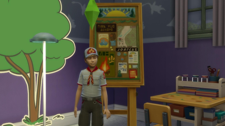 Scout uniform in The Sims 4 Seasons