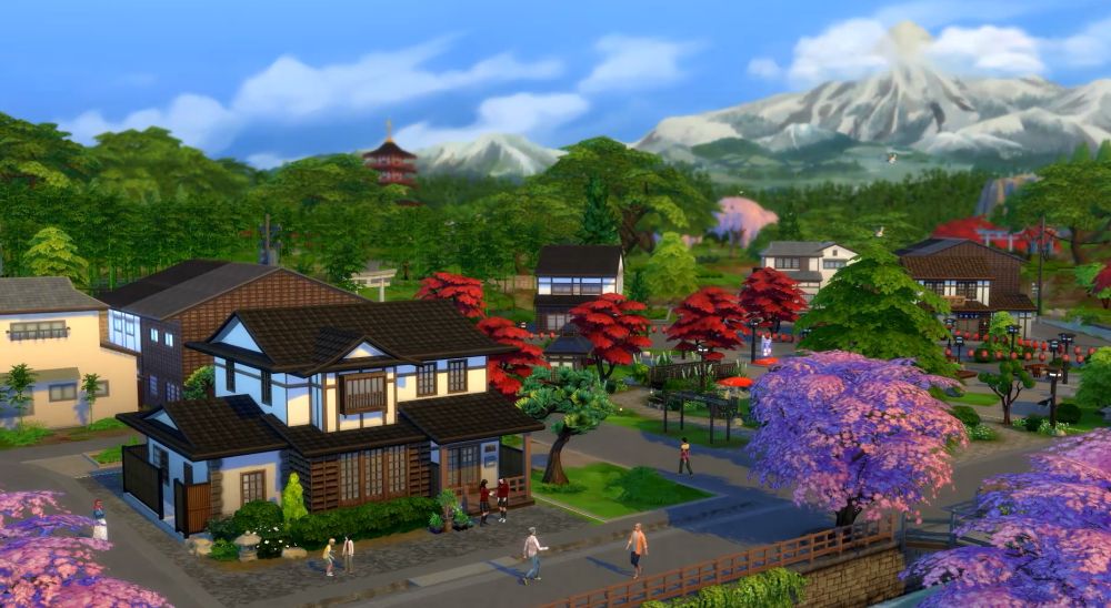 The Sims 4 Snowy Escape Expansion Pack: The new Mount Komorebi location