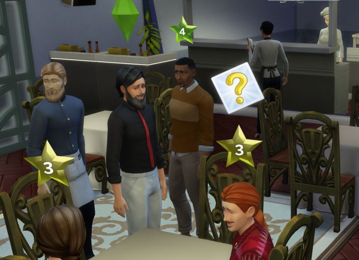 The Sims 4 Dine Out Pack - the curious customers restaurant perk