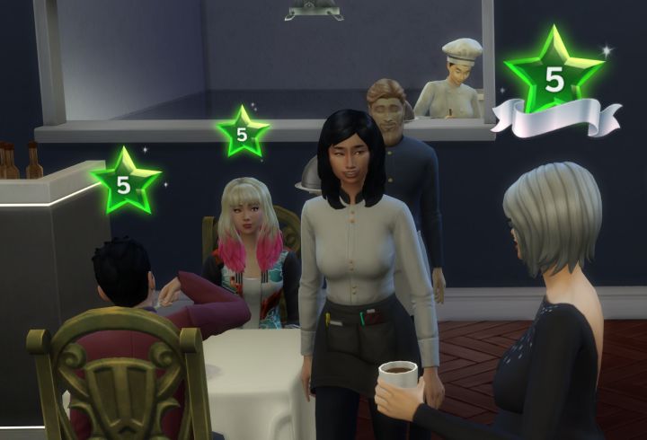 The Sims 4 Dine Out Pack - food bloggers will review your restaurant