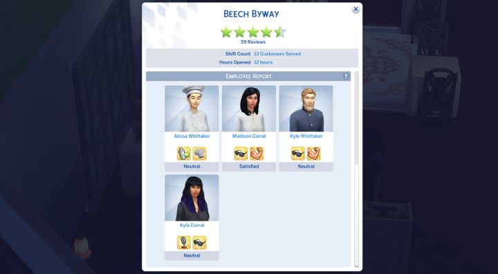 The Sims 4 Dine Out Pack - increasing rating to 5 stars