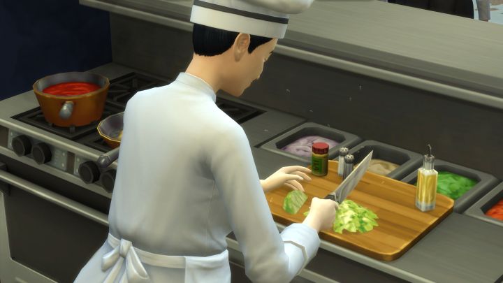 The Sims 4 Dine Out Pack - chefs make the food