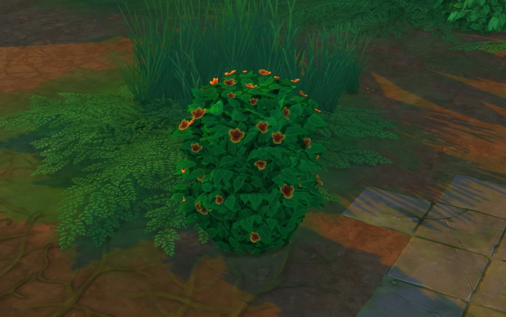 The Sims 4 Jungle Adventure: Ease your Sim's bladder using these bushes. You can also recover energy with a nap.