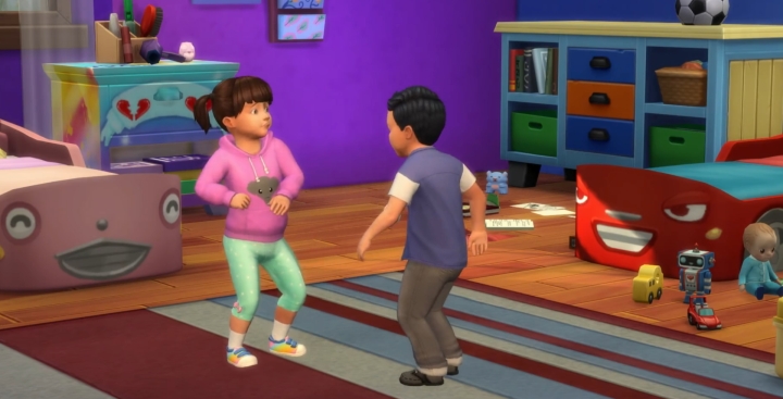 The Sims 4 Parenthood Addon features sibling rivalries