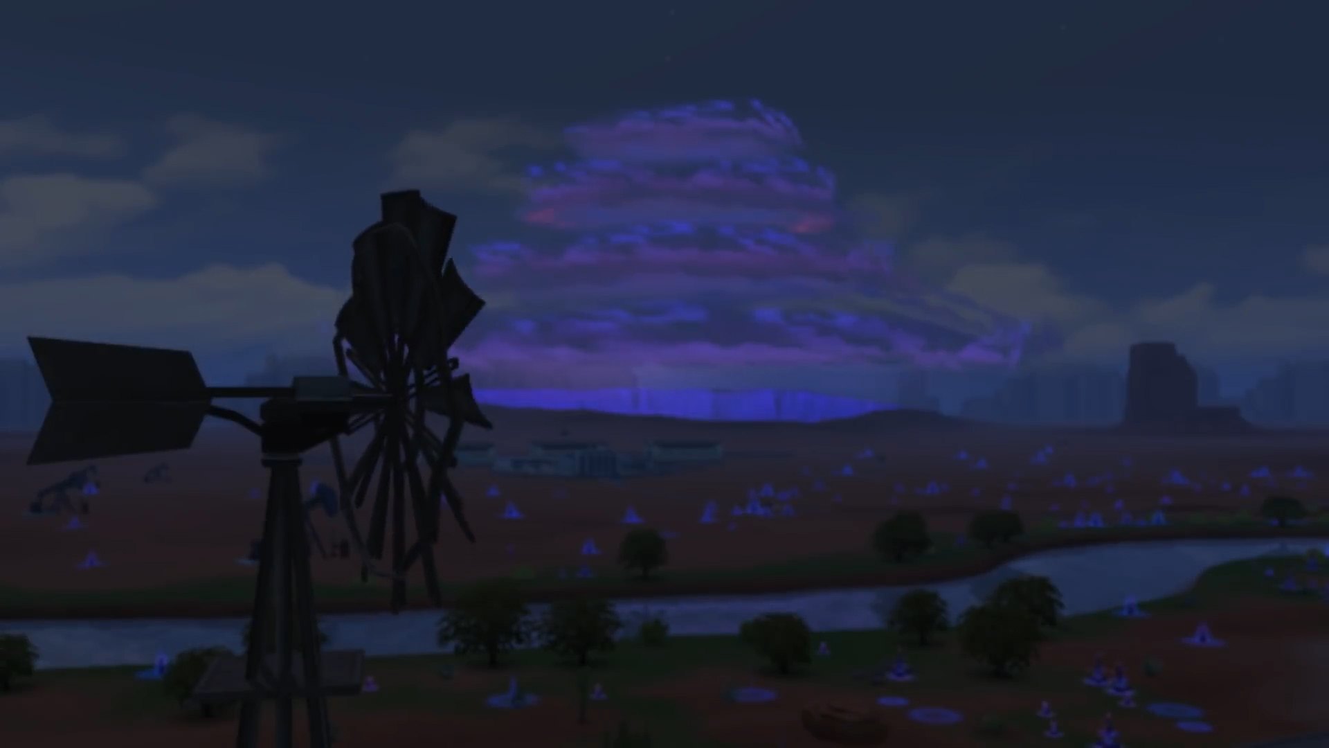 The Sims 4 Strangerville - Storm over the whole town