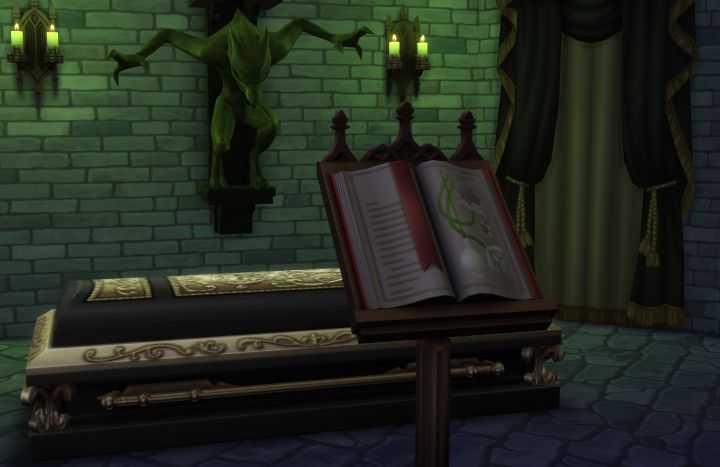 The Sims 4 Vampires: Sleep in a coffin to regenerate Vampire Energy