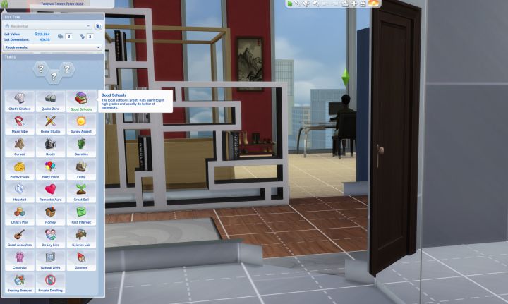 The Sims 4 How to pick your own Lot Traits for apartment or house