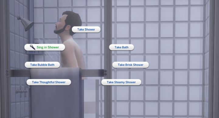 The Sims 4 City Living Singing: Singing in the Shower