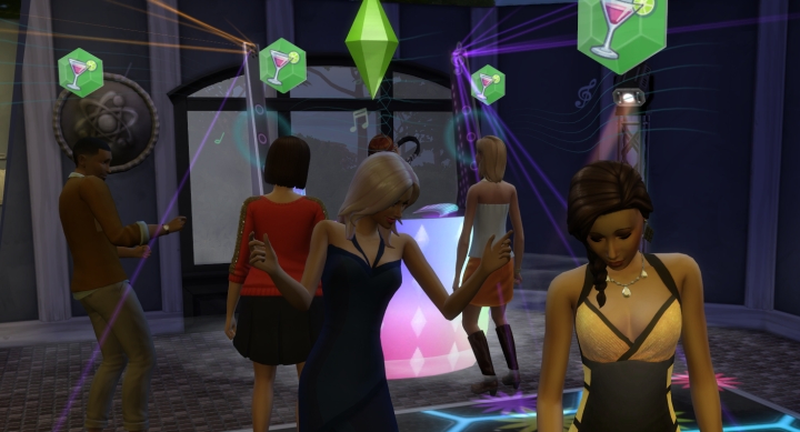 A Sim party in Get Together