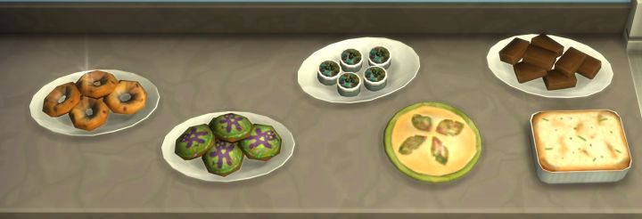 The Sims 4 Get to Work: Baking Recipes