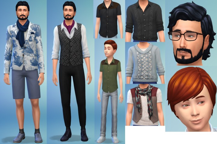 Male clothing in Sims 4 Romantic Garden