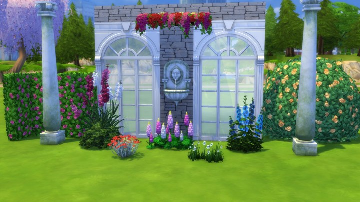 Objects included in The Sims 4 Romantic Garden Stuff