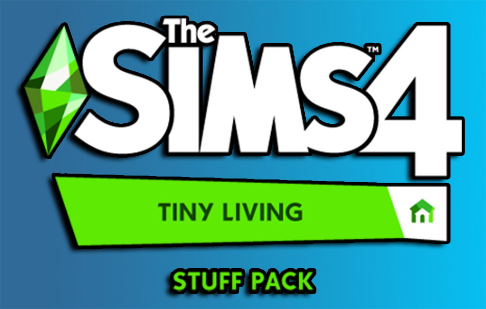 The Sims 4 Tiny Living Stuff Pack Logo and Release Date