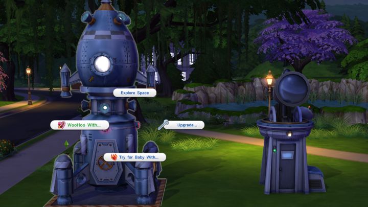 The Sims 4: Woohoo in the Rocketship and Observatory is possible
