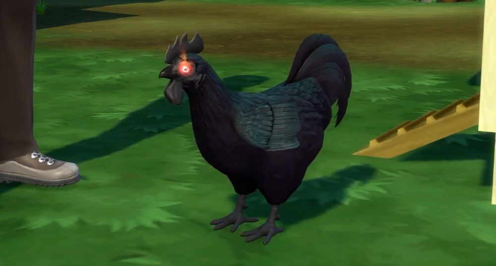 The Sims 4 Cottage Living Expansion Pack has an evil chicken