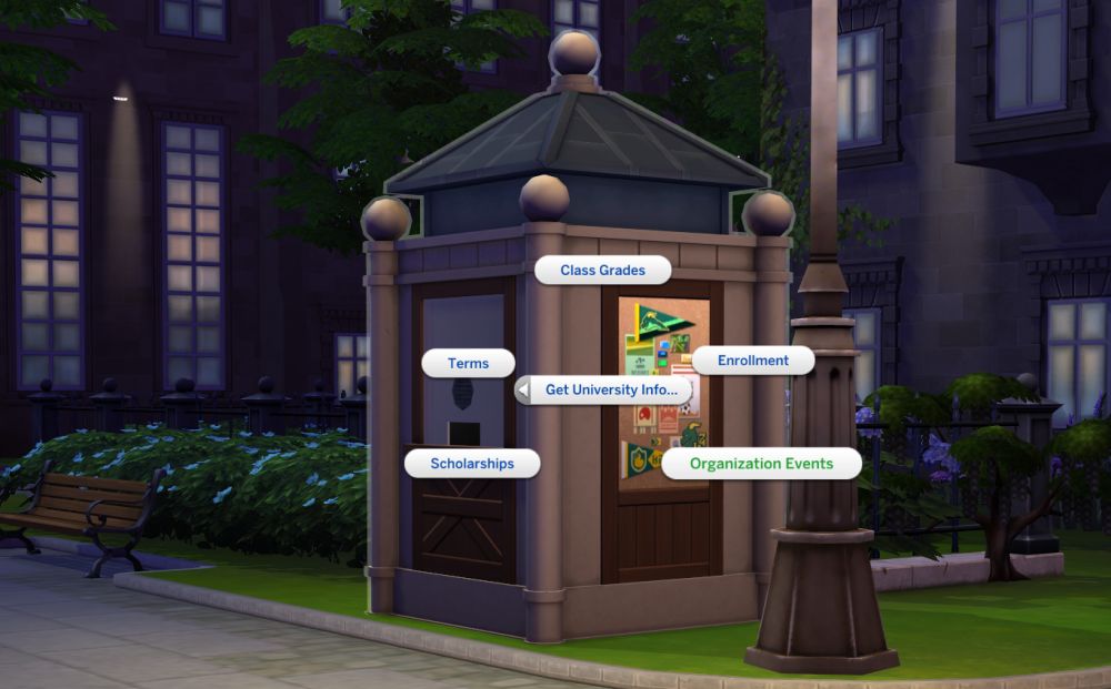 The Sims 4 university guide