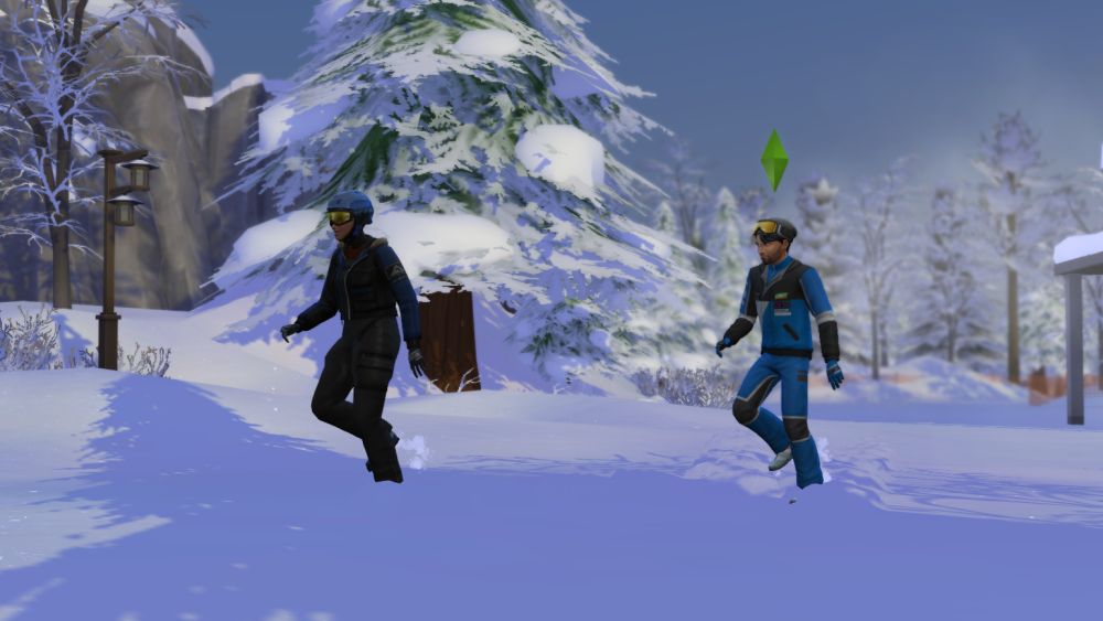 Climbing the Mountain in Sims 4 Snowy Escape's Mt. Komorebi