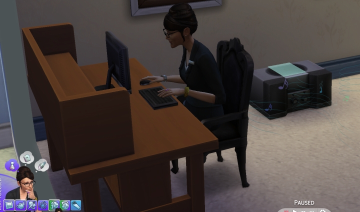 Very Focused in Sims 4