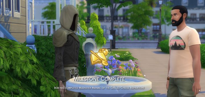 How to talk to the Grim Reaper about grilled cheese in The Sims 4