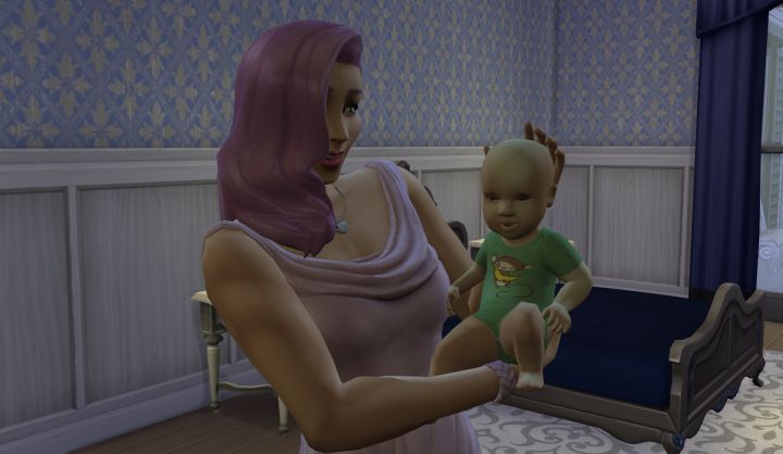 The Sims 4 - Showing off a Baby